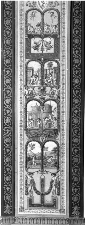 Scene con putti (dipinto) di Danti Giuseppe (sec. XX)