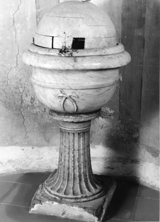 fonte battesimale - ambito viterbese (sec. XVI)