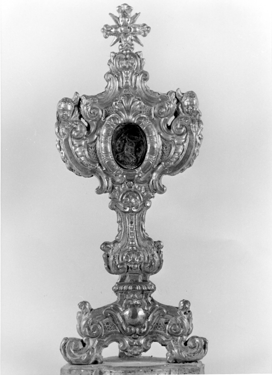 reliquiario - a ostensorio - ambito romano (sec. XVIII)