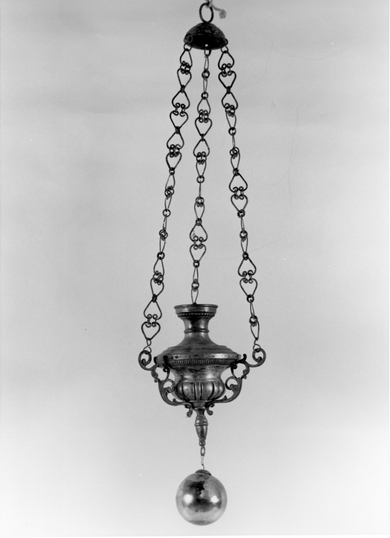 lampada pensile ad anfora - ambito romano (inizio sec. XIX)