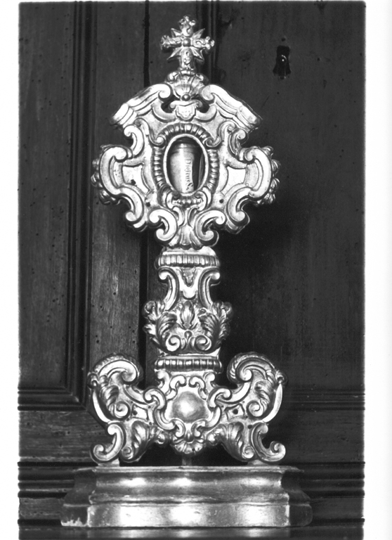 reliquiario - a ostensorio - ambito laziale (metà sec. XVIII)