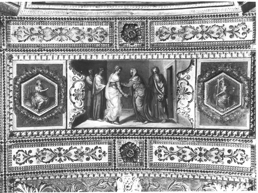 visitazione (dipinto, ciclo) di Zuccari Taddeo (cerchia), Zuccari Federico (cerchia) (seconda metà sec. XVI)