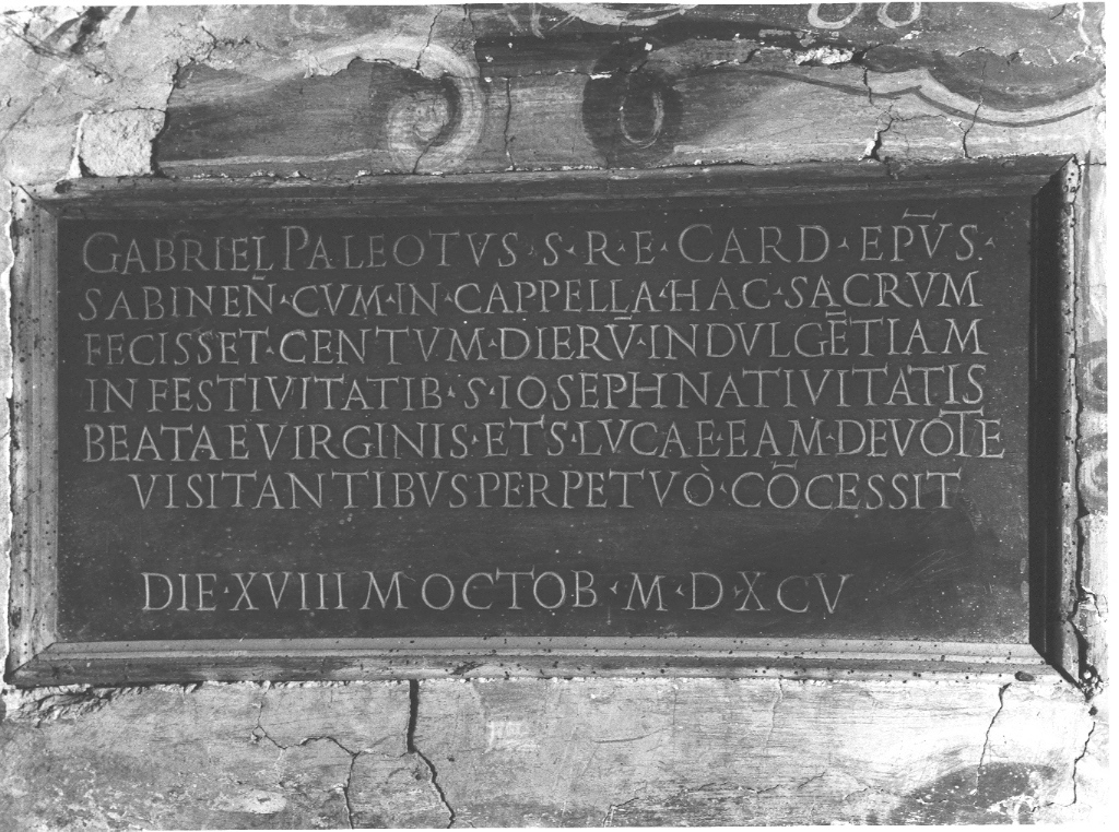 lapide commemorativa, serie - ambito laziale (seconda metà sec. XVI)