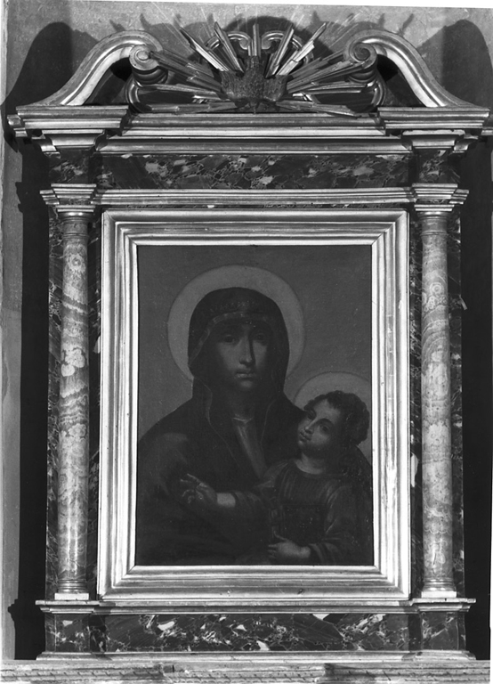 Madonna con Bambino (oratorio domestico) - ambito laziale (sec. XIX)