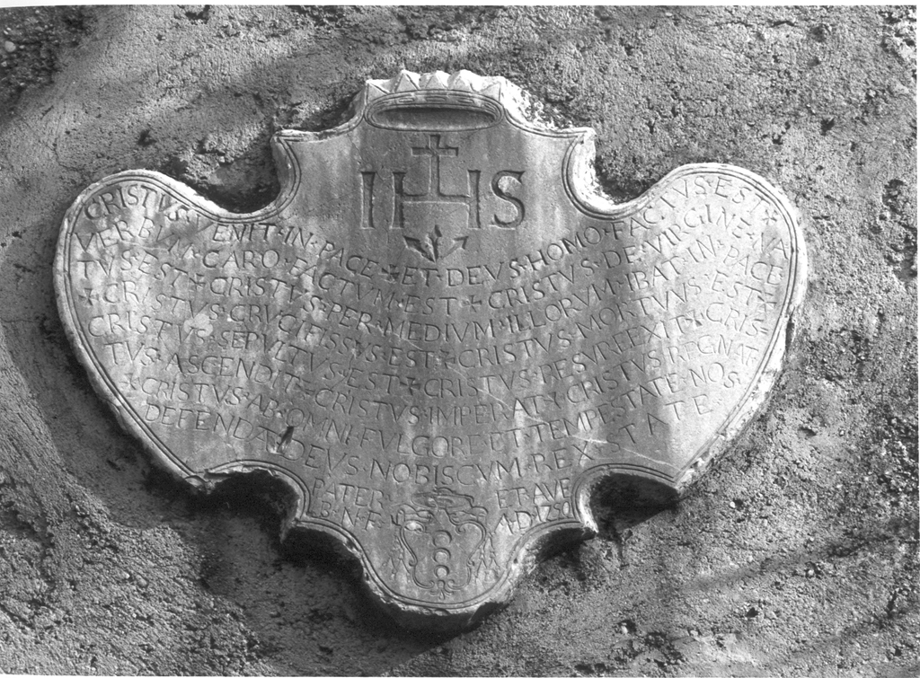 lapide - ambito laziale (metà sec. XVIII)