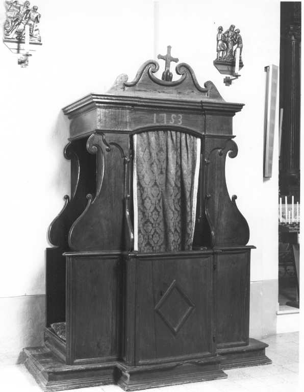 confessionale - ambito laziale (metà sec. XVIII)