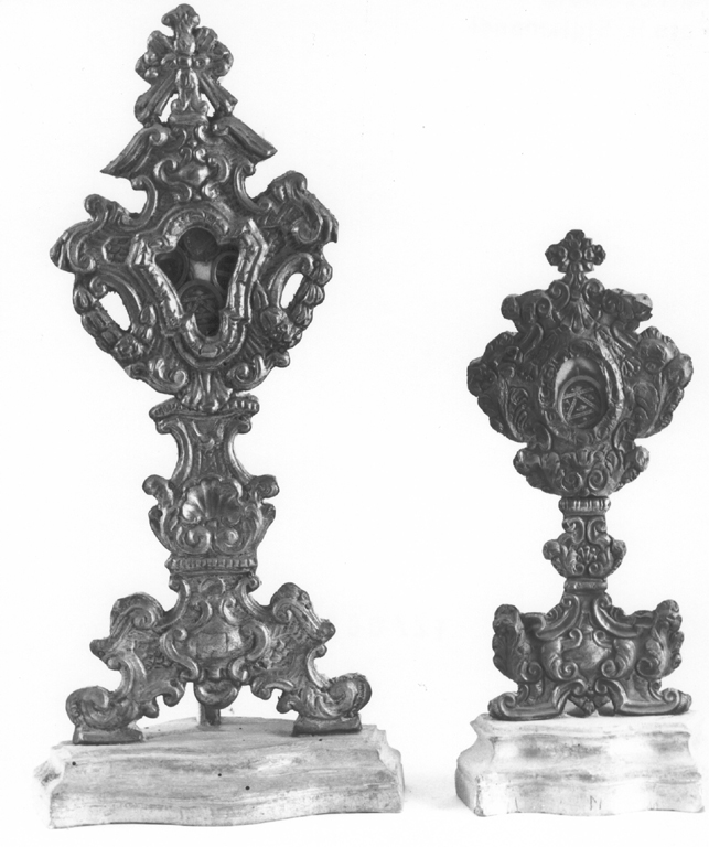 reliquiario - a ostensorio - ambito laziale (fine sec. XVIII)