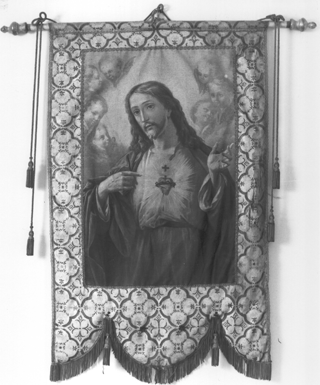 Sacro Cuore di Gesù (stendardo processionale) - ambito laziale (inizio sec. XX)
