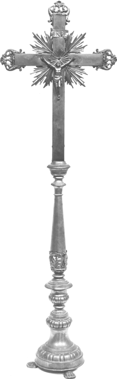 Cristo crocifisso (croce d'altare) - ambito laziale (inizio sec. XX)