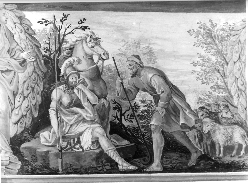 episodi della storia di Rinaldo e Armida (dipinto, ciclo) di Canini Giovanni Angelo (sec. XVII)