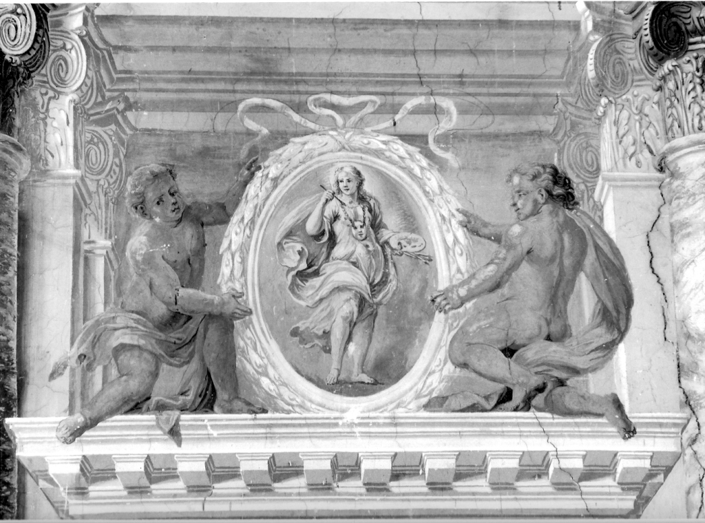 allegoria della pittura (dipinto, complesso decorativo) di Canini Giovanni Angelo (sec. XVII)