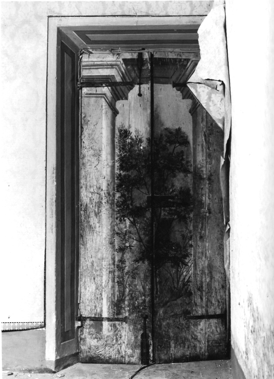 motivi decorativi vegetali (porta - a due battenti) - ambito laziale (seconda metà sec. XVII)