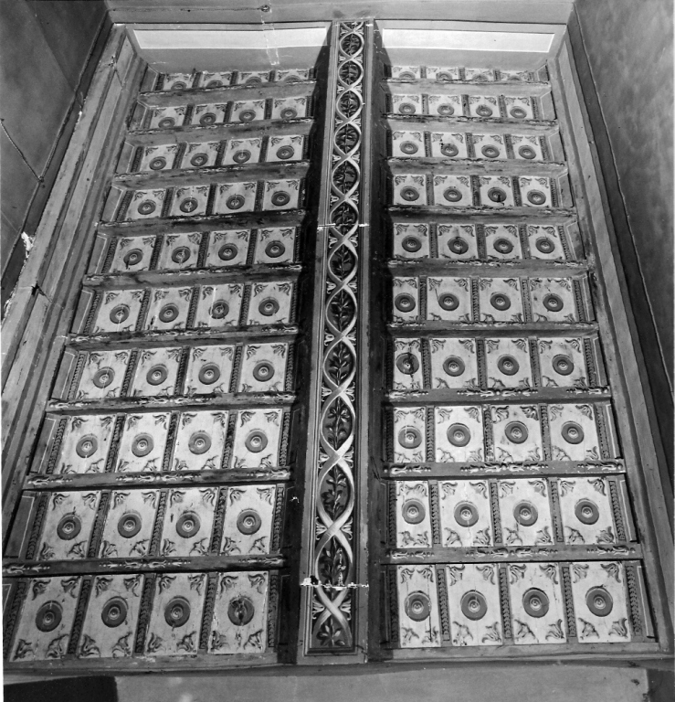 soffitto a cassettoni - ambito laziale (prima metà sec. XVIII)