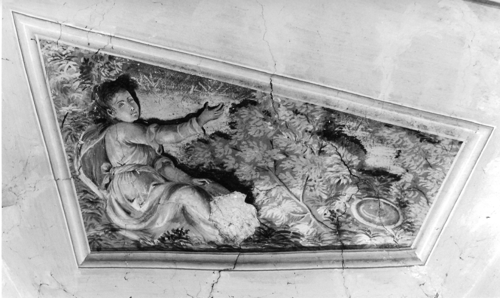 figura allegorica femminile (dipinto) - ambito laziale (sec. XIX)