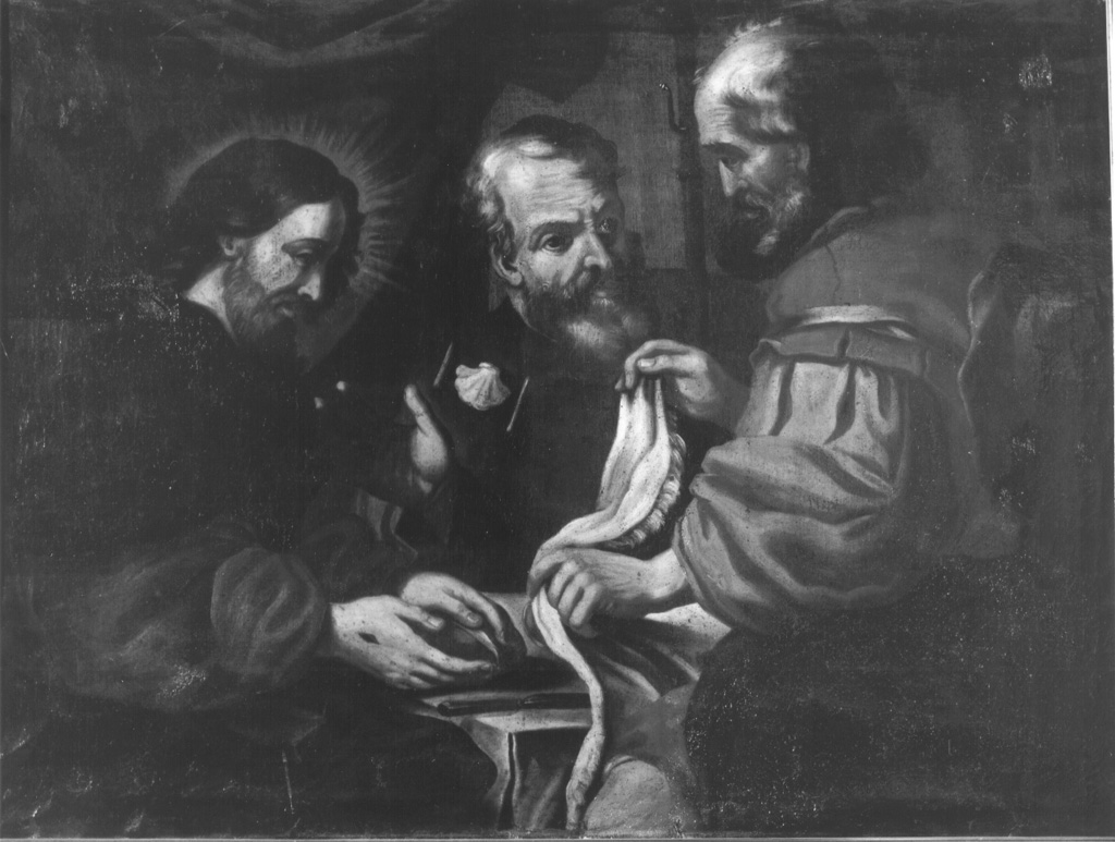 cena in Emmaus (dipinto) - ambito laziale (seconda metà sec. XVIII)