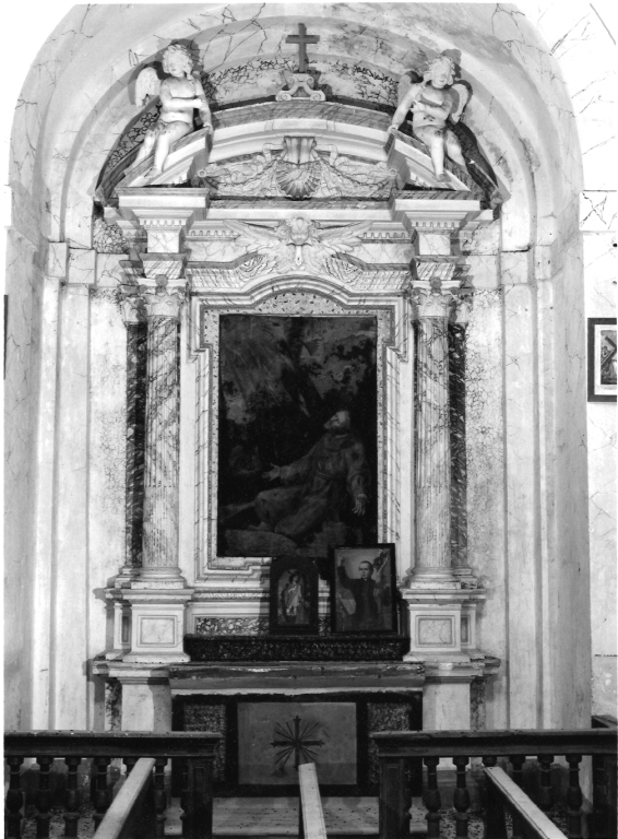 altare - a edicola - ambito laziale (metà sec. XVIII)