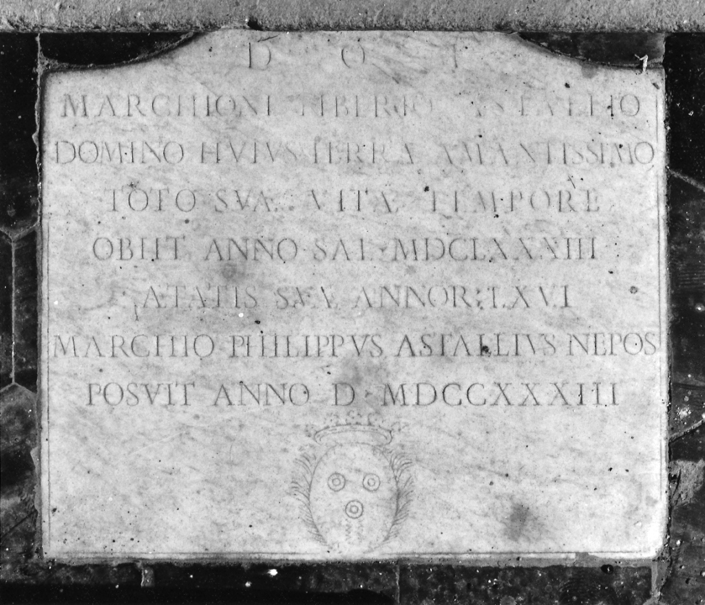 lapide commemorativa - ambito laziale (sec. XVIII)