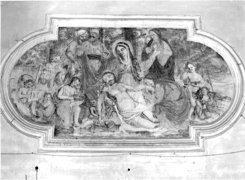 compianto sul Cristo morto (dipinto) - ambito laziale (seconda metà sec. XVII)