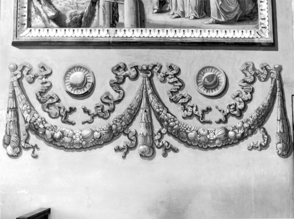 ghirlanda (dipinto) di Quadrini Angelo (sec. XIX)