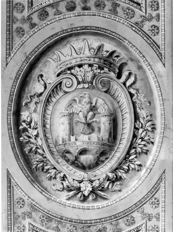 stemma di Tivoli (dipinto) di Quadrini Angelo (sec. XIX)