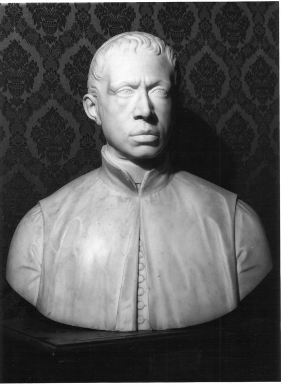 busto ritratto del conte abate Agazio Antonio Saracinelli (busto) - ambito laziale (inizio sec. XIX)
