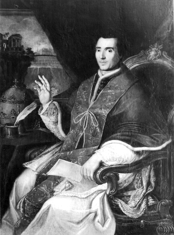 ritratto di papa Pio VII (dipinto) - produzione laziale (primo quarto sec. XIX)