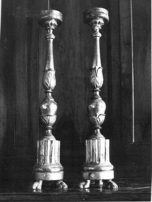 candeliere, serie - manifattura laziale (sec. XVIII)