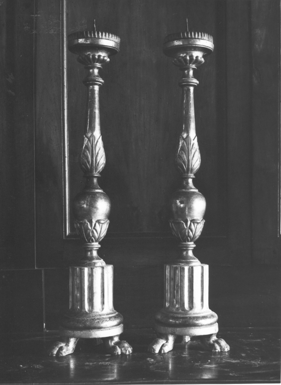 candeliere, serie - manifattura laziale (sec. XVIII)