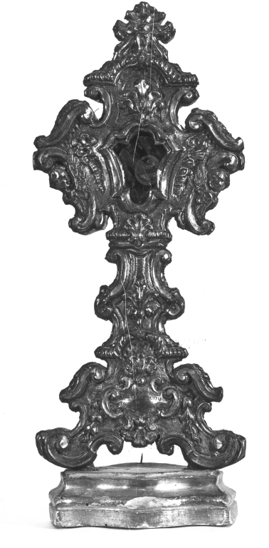 reliquiario - a ostensorio, coppia - manifattura laziale (sec. XVIII)