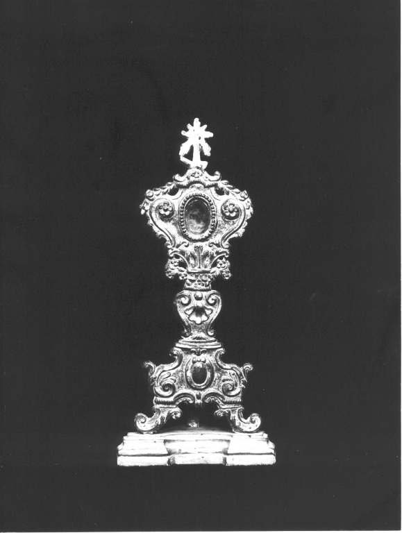 reliquiario - a ostensorio - manifattura laziale (sec. XVIII)
