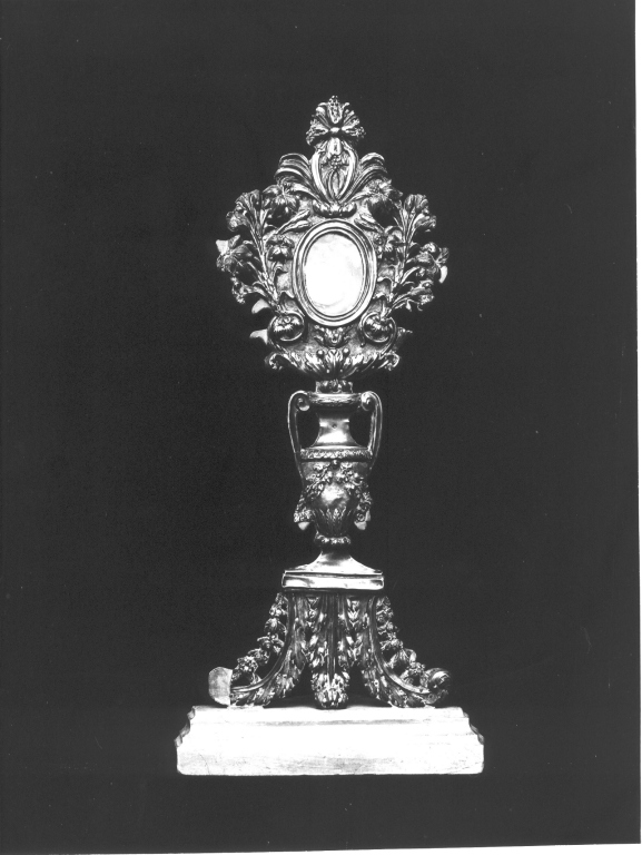 reliquiario - a ostensorio - manifattura laziale (sec. XVIII)