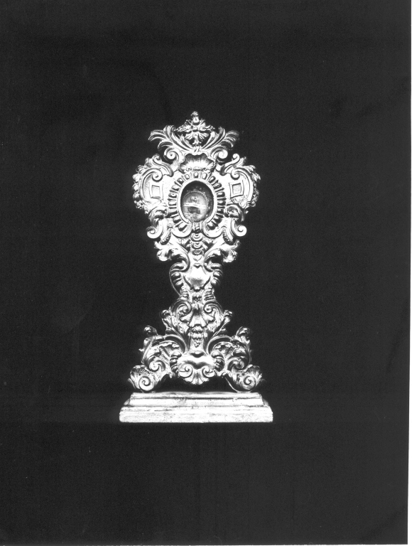 reliquiario - a ostensorio - manifattura laziale (sec. XVIII)