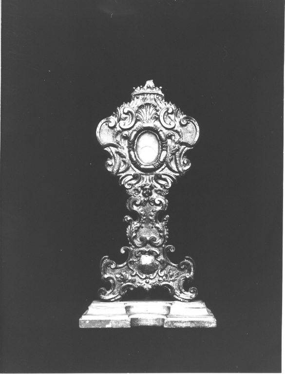 reliquiario - a ostensorio - manifattura laziale (sec. XVIII)
