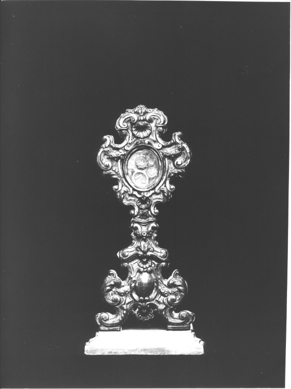 reliquiario - a ostensorio - manifattura laziale (sec. XVIII)