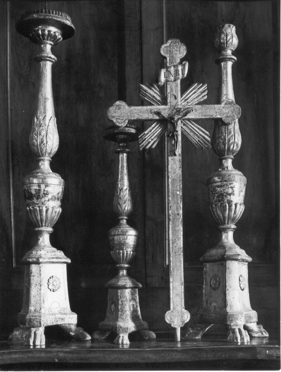 servizio d'altare, insieme - manifattura laziale (sec. XVIII)