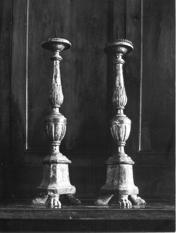 candeliere, serie - manifattura laziale (sec. XVIII)