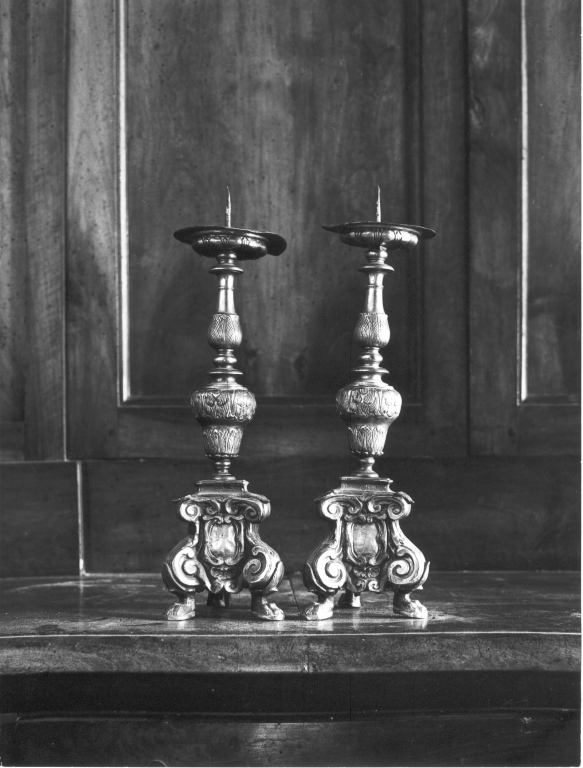 candeliere, serie - manifattura laziale (sec. XVIII)