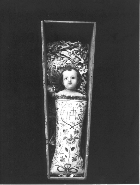 statuetta devozionale - ambito laziale (secc. XVIII/ XIX)