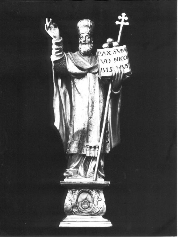 reliquiario - a statua - ambito laziale (fine/inizio secc. XVIII/ XIX)