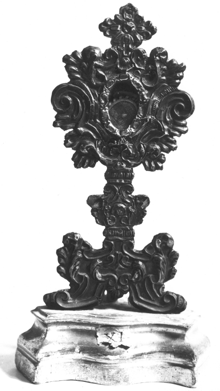 reliquiario - a ostensorio - manifattura laziale (sec. XVIII)