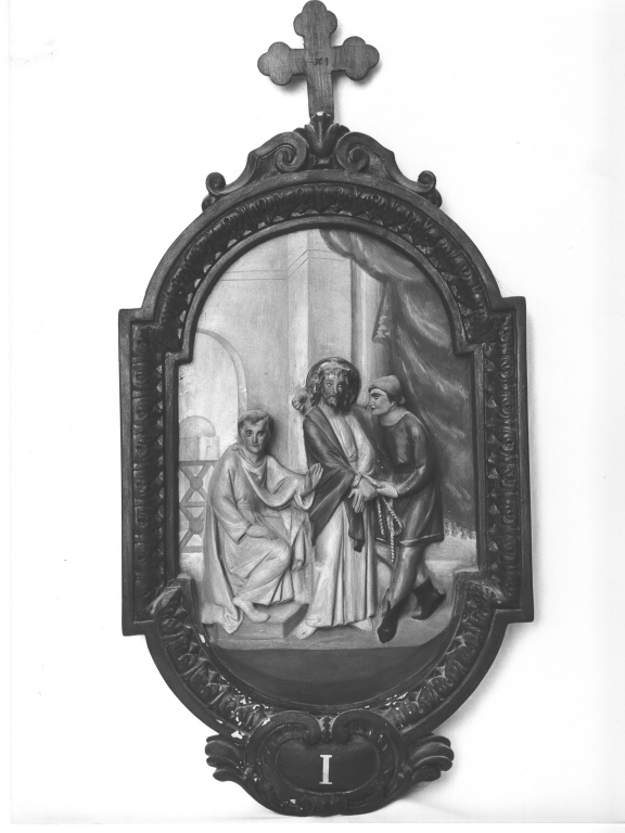 stazione I: Gesù condannato a morte (Via Crucis) - ambito laziale (prima metà sec. XX)