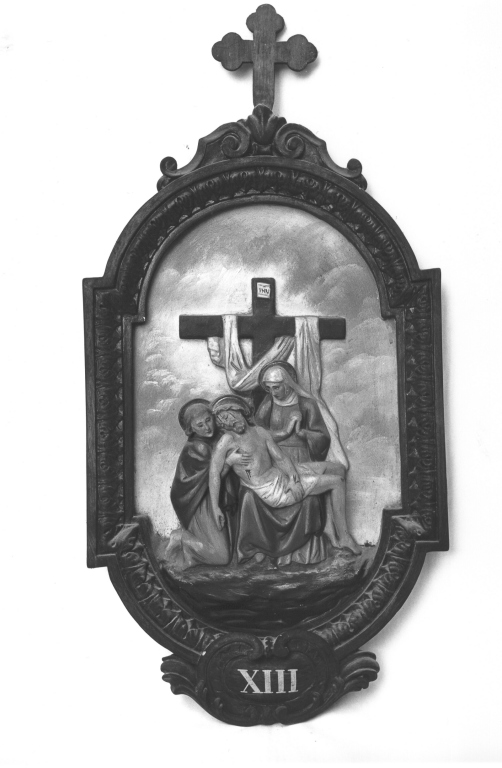 stazione XIII: Gesù deposto dalla croce (Via Crucis) - ambito laziale (prima metà sec. XX)