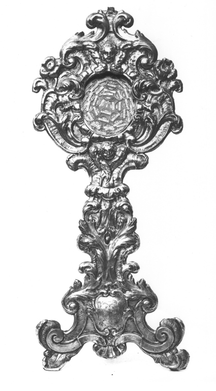 reliquiario - a ostensorio - manifattura laziale (sec. XVIII)