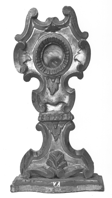 reliquiario - a ostensorio, serie - manifattura laziale (sec. XIX)