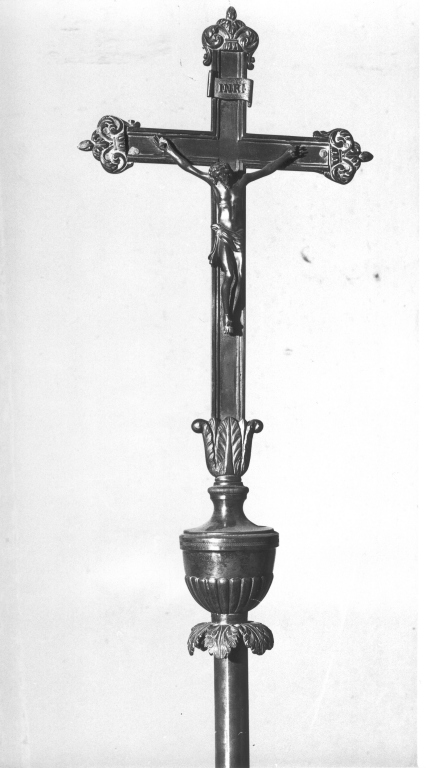 croce processionale - ambito italiano (sec. XVIII)