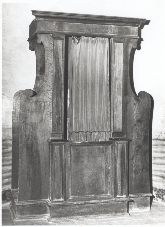 confessionale, opera isolata - manifattura laziale (prima metà sec. XIX)