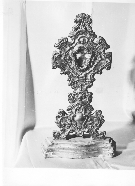 reliquiario - a ostensorio - manifattura laziale (sec. XVIII)