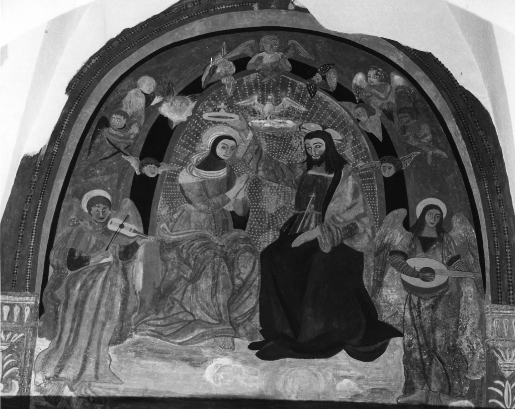 incoronazione di Maria Vergine (dipinto, elemento d'insieme) - ambito romano (fine sec. XV)