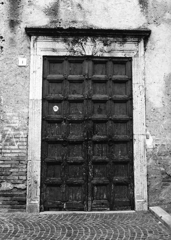 portale architravato - ambito laziale (fine sec. XV)