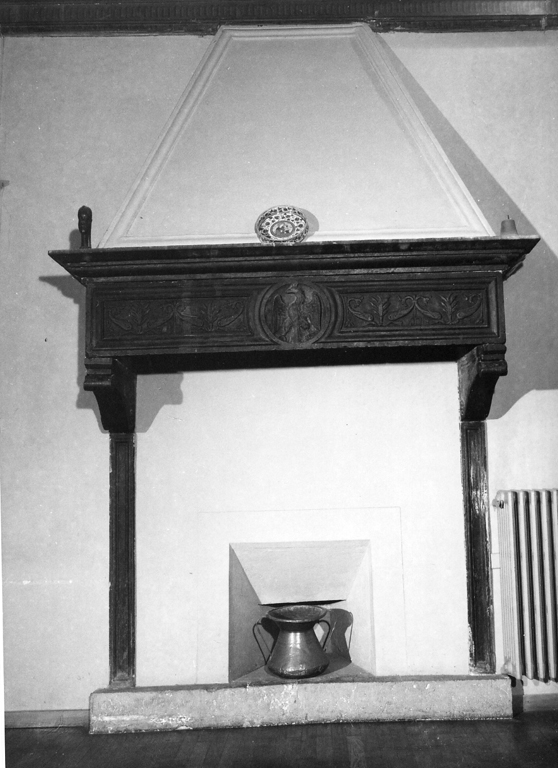 mostra di camino - ambito laziale (fine/inizio secc. XVII/ XVIII)